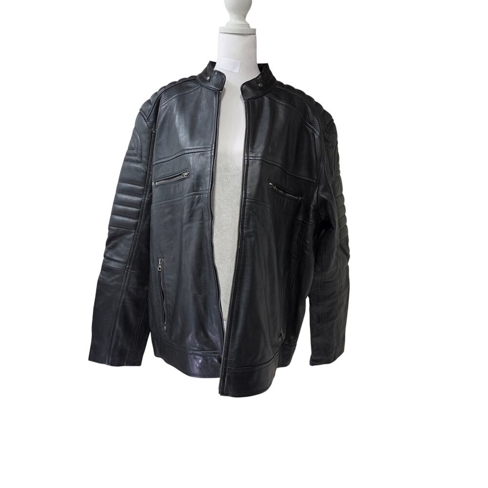Unbranded Café Racer Real Leather Jacket, Size XL